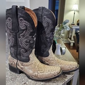 Snake Skin Boots